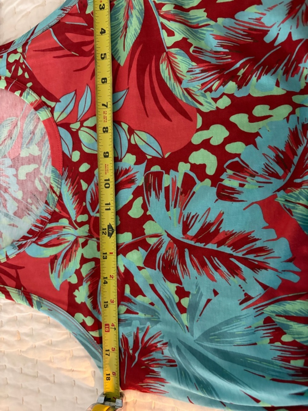 Soft Surroundings Coral and Aqua Tropical Maxi Dress - Picture 4 of 7
